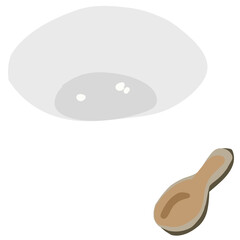 밥그릇, 밥풀, 그릇, 숟가락, dish, spoon, rice, bowl, rice bowl, full, 과식, 밥, 쌀, 그릇,숟가락,화이트,심플,주방용품, white