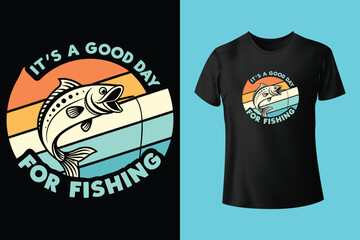 A day without fishing is like a day without sunshine-fishing t shirt design