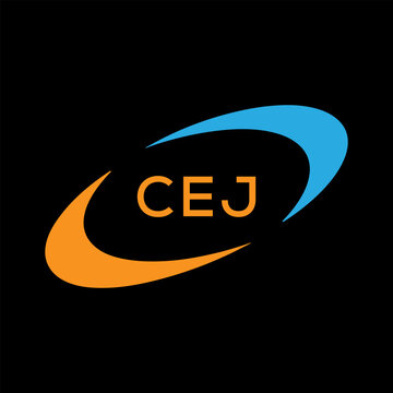 Dynamic Tech Logo Design with CEJ Letters and Abstract Motion Elements &ndash; Modern Business Identity .CEJ Letter Logo.
