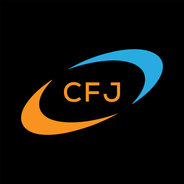 Dynamic Tech Logo Design with CFJ Letters and Abstract Motion Elements &ndash; Modern Business Identity .CFJ Letter Logo.
