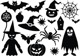 Obraz premium Happy halloween doodle