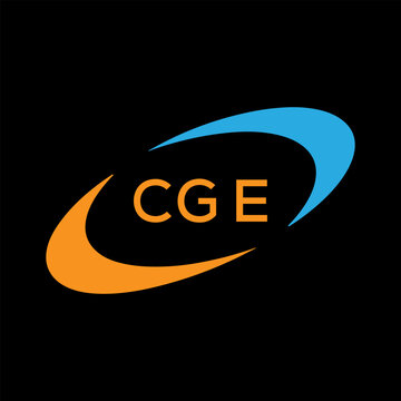 Dynamic Tech Logo Design with CGE Letters and Abstract Motion Elements &ndash; Modern Business Identity .CGE Letter Logo.
