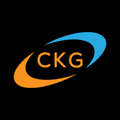 Dynamic Tech Logo Design with CKG Letters and Abstract Motion Elements – Modern Business Identity .CKG Letter Logo.
