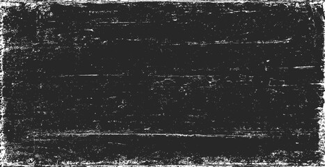 Texture of old surface on black background with white scratches. Worn, torn, weathered effect. Distressed black texture.Vector illustration, EPS 10.