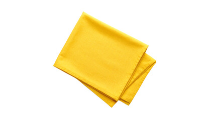Bright yellow cloth for stylish dining table.