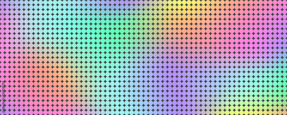 Poster confetti rainbow pattern. abstract gradient mosaic background with sequins. vector grid texture. col