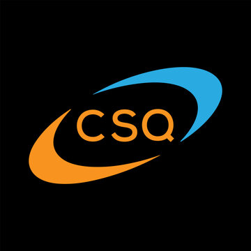 Dynamic Tech Logo Design with CSQ Letters and Abstract Motion Elements &ndash; Modern Business Identity .CSQ Letter Logo.
