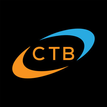 Dynamic Tech Logo Design with CTB Letters and Abstract Motion Elements &ndash; Modern Business Identity .CTB Letter Logo.
