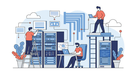 It infrastructure management and network configuration for modern business operations