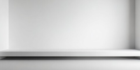 Simple White Studio Background for Clean Product Displays and Presentations. High quality