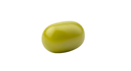 Single edamame bean, isolated on transparent background