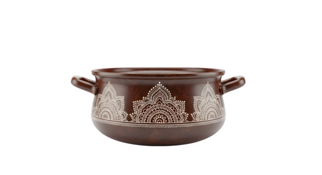 Decorative Ceramic Pot, isolated on transparent background