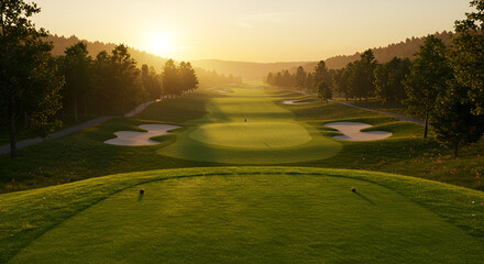 Sunrise golf course view (1)