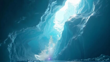 Creative Scene of Blue Vortex