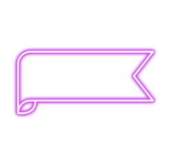 Neon Label Frame Icon Illustration