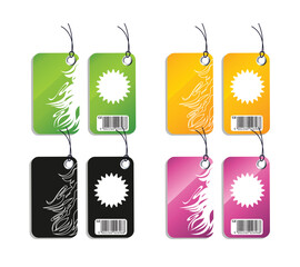 Stylish Product Tags with Barcodes