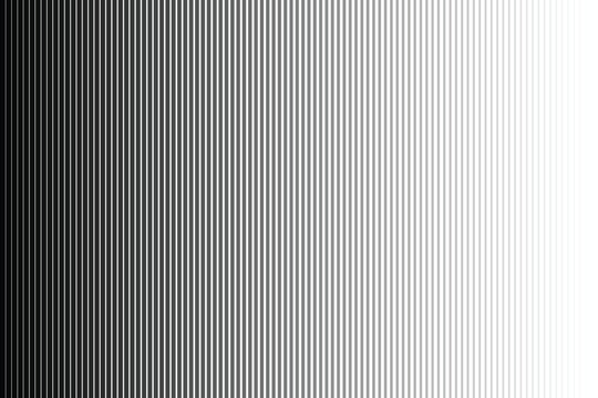Halftone gradient lines, black vertical parallel stripes