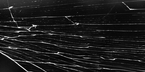 cracked glass isolated in black background