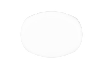 Clear Transparent Liquid Glass Drop Shape Isolated on Transparent Background, Minimal UI Element