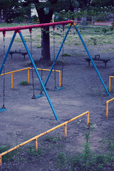Fototapeta premium ブランコ 児童公園