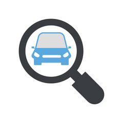 Car Search Icon For Web And Apps. Stock Illustration