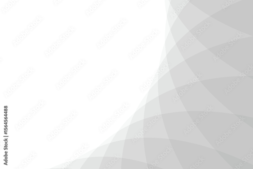 Poster abstract gray and white background with curved lines and soft gradients isolated on transparent back
