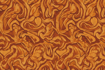 Abstract Swirling Marble Texture Warm Brown and Orange Hues