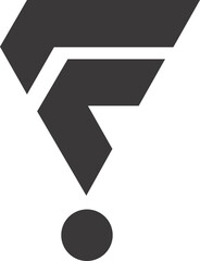 Letter F Logotype Element