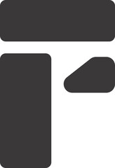 Letter F Logotype Element