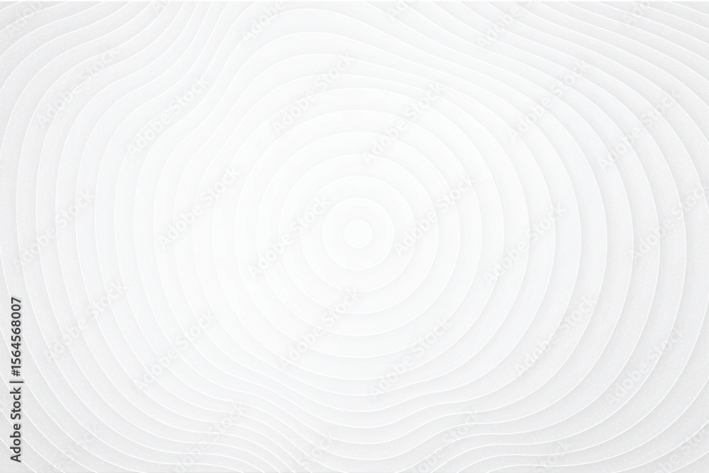 Poster abstract white background with concentric circles and subtle texture isolated on transparent backgro