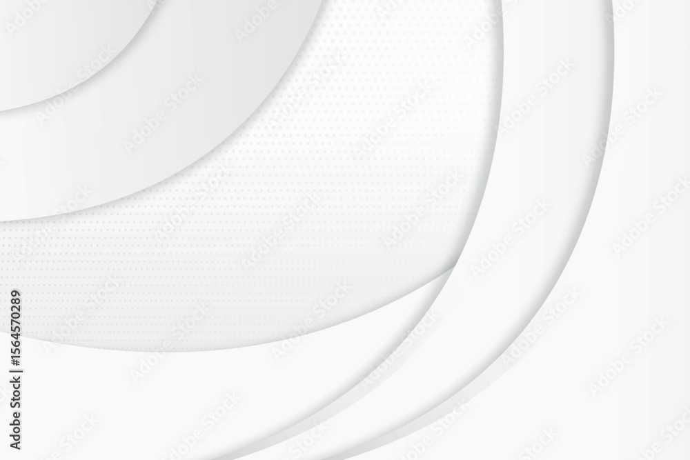 Poster abstract white background with curved shapes and subtle light effects isolated on transparent backgr