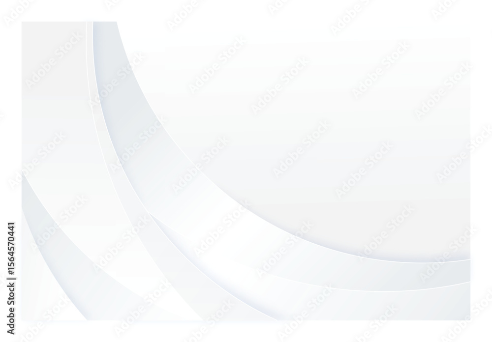 Poster abstract white background with subtle curves and gradients design art isolated on transparent backgr