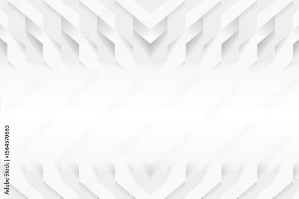 Poster abstract white background with geometric shapes and subtle shadows isolated on transparent backgroun
