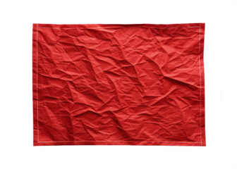 crumpled red paper
