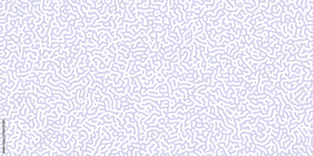 Poster turing abstract pattern, suitable for any business. white and purple diffusion reaction seamless pat
