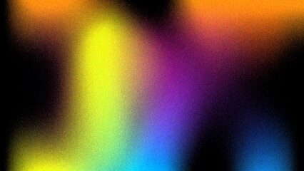 Grainy background purple and orange abstract gradient poster on black noise texture, webpage header banner backdrop