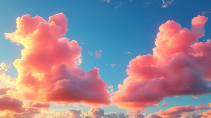 Pink Sunset Cloudscape