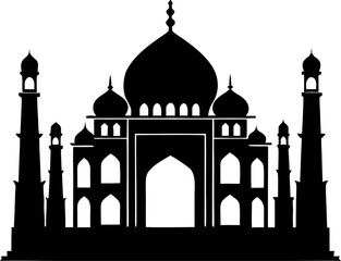 taj mahal vector illustration