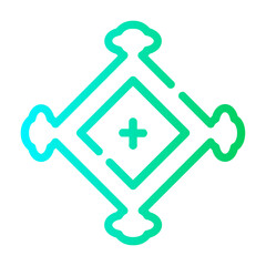 decoration Line Gradient Icon