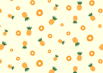パイナップルのシームレスパターン