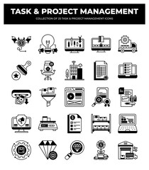 25 Task & Project Management Icons: Boost Your Business Efficiency