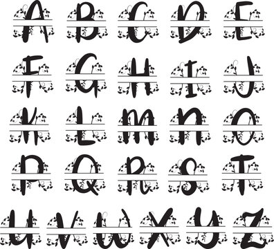 Split Letter Monogram Images – Browse 7,326 Stock Photos, Vectors, and ...