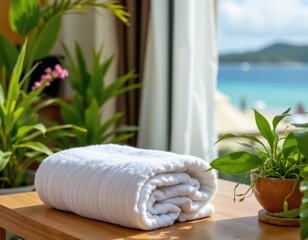 explain how eco friendly water saving habits in tourism, such as reusing towels, reduce water demand.