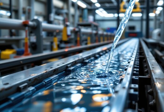 explain the role of water efficient industrial processes in reducing the overall water footprint of products.