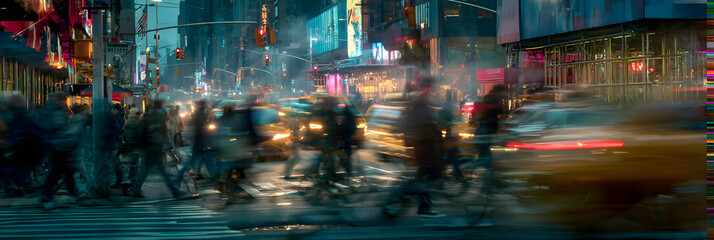 The Pulse of a City: Capturing the Essence of Urgency in Urban Movement During a Busy Rush Hour