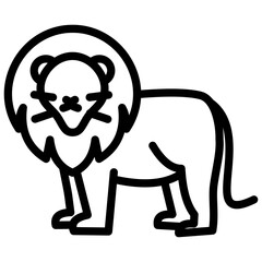 lion line icon