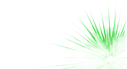 Abstract Green Lines Bursting From A Central Point With A White And Black Background Isolated Transparent Background