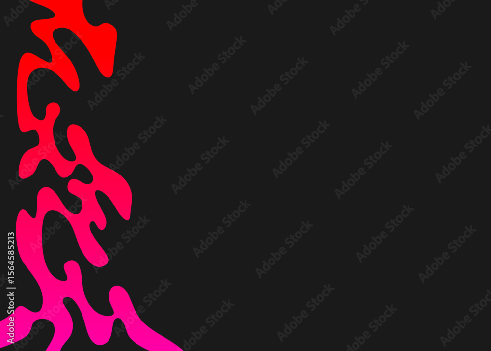 Poster abstract background with gradient wavy line pattern and with some copy space area