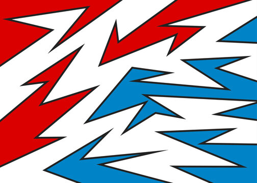 Abstract background with various sharp, zigzag and arrow pattern