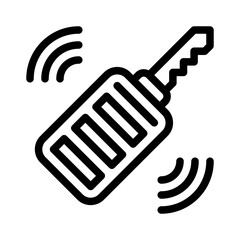 car key line icon